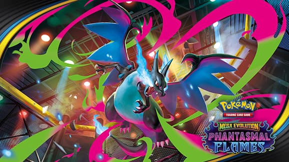 Mega Evolution: Phantasmal Flames – Booster Display